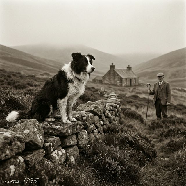 Border Collie Geschichte - historischer Hütehund aus den schottischen Borders